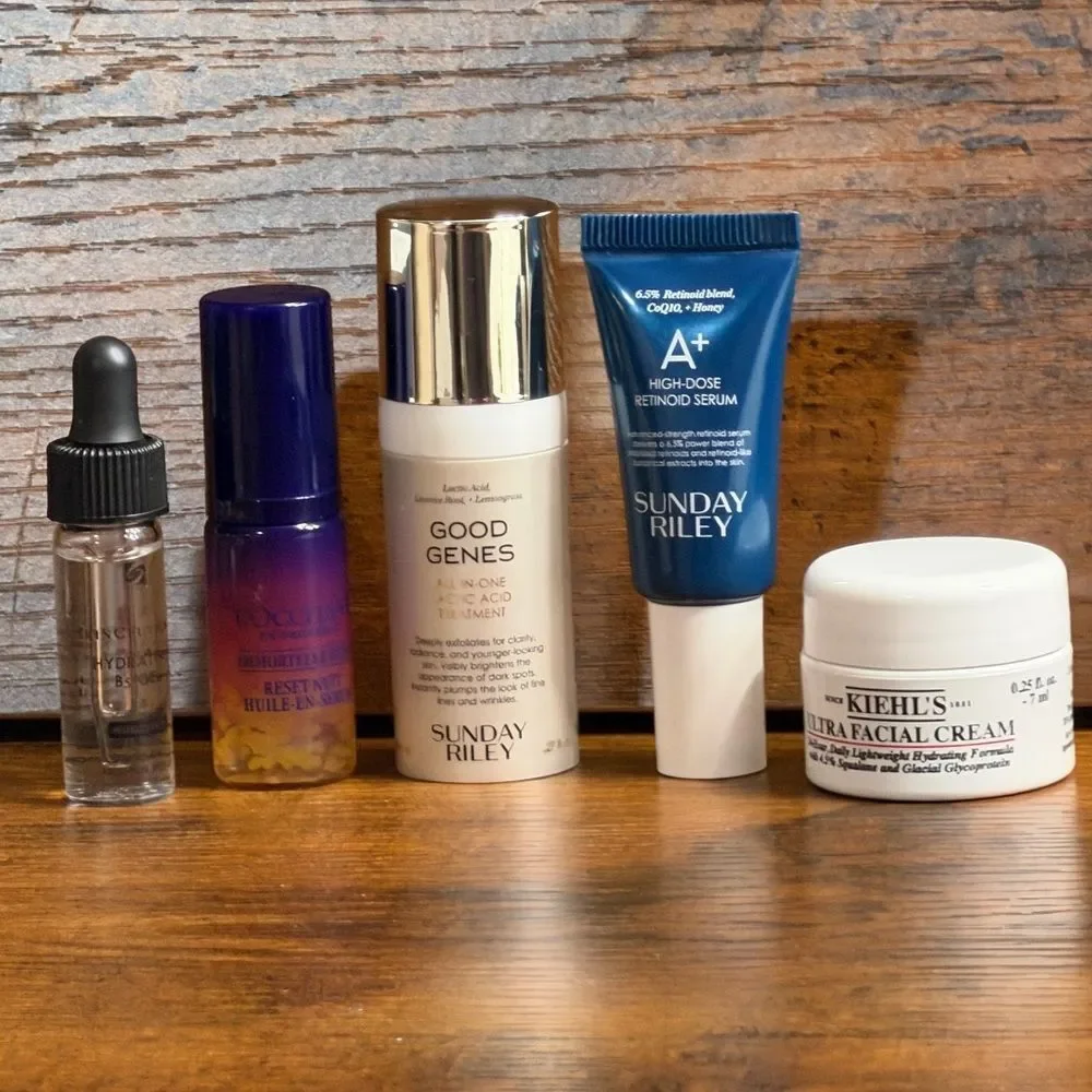 Luxury Skincare Mini Bundle Sunday Riley + Kiehl’s + L’Occitane + SkinCeuticals
